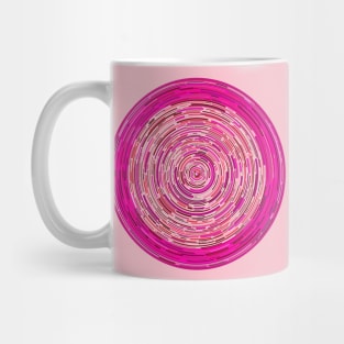 Pink Concentric Circles Mug